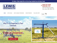 Tablet Screenshot of lewiscattleoilers.com